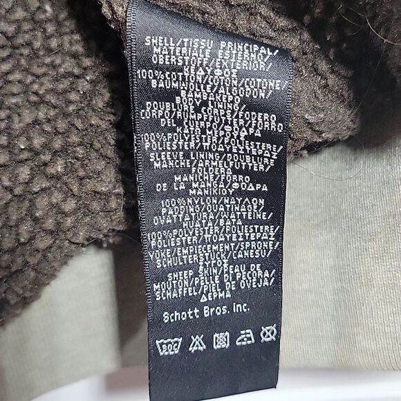 Vibtage Rancher By Schott Bros. Sherpa Lined Jacket Hoodie - Picture 10 of 10